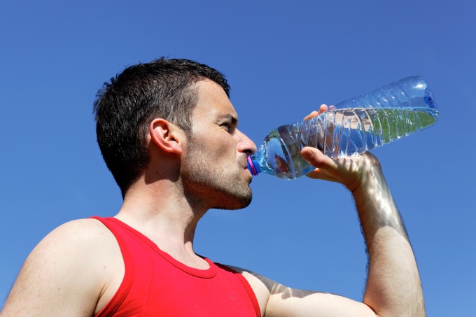 Man drinking water - Blog image