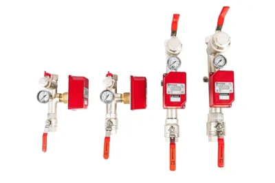Dual Port Fire Sprinkler Valve Set with Potter Flow Switch